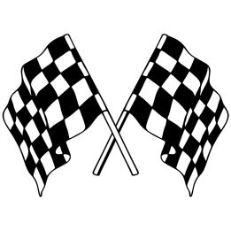 Sticker autocollant Drapeau damier