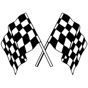 Sticker autocollant Drapeau damier