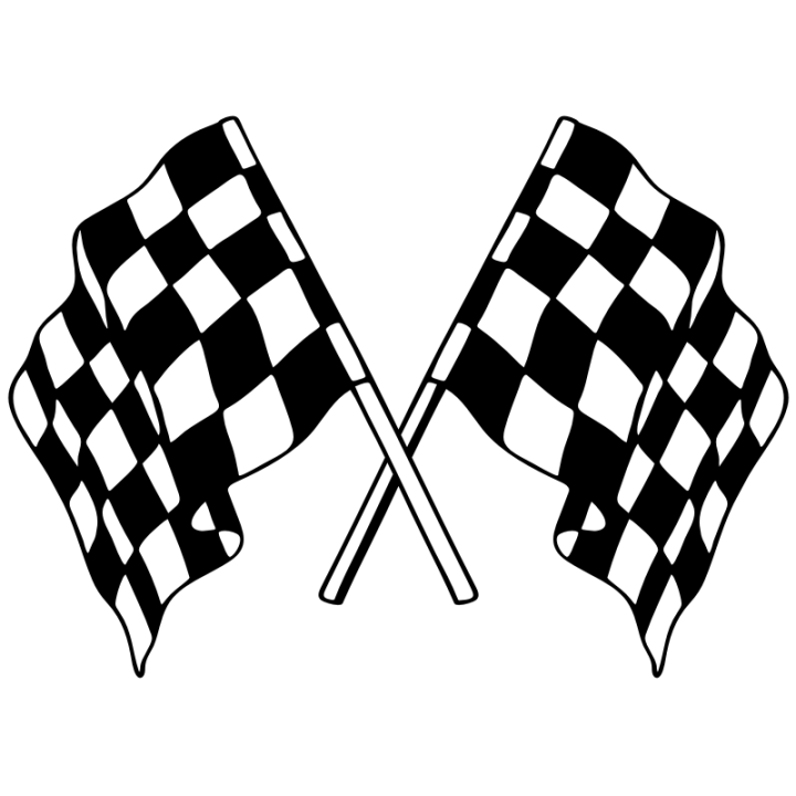 Sticker autocollant Drapeau damier