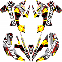 kit deco can am renegade jaune 800xxc