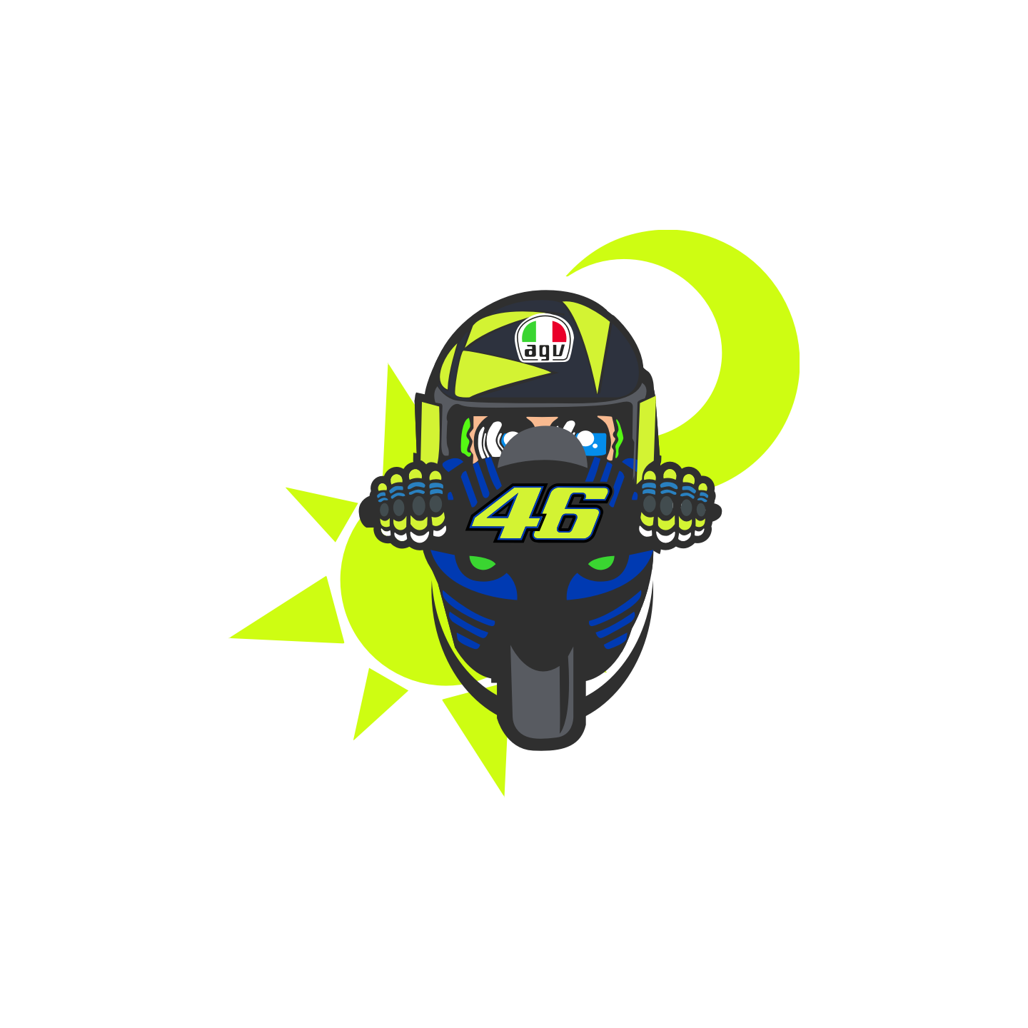 Autocollant Rossi