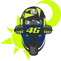 Autocollant Rossi