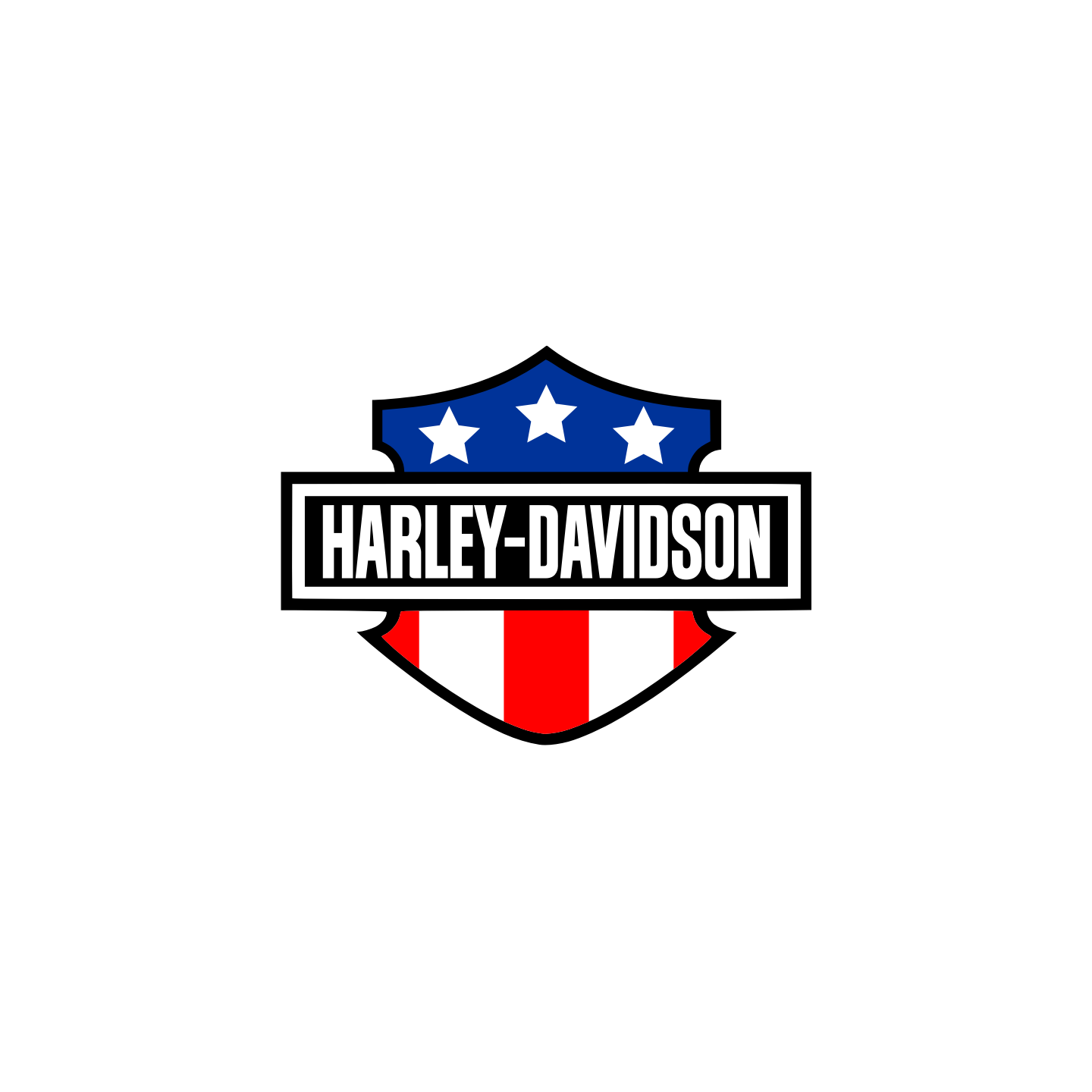 Autocollant Harley Davidson USA