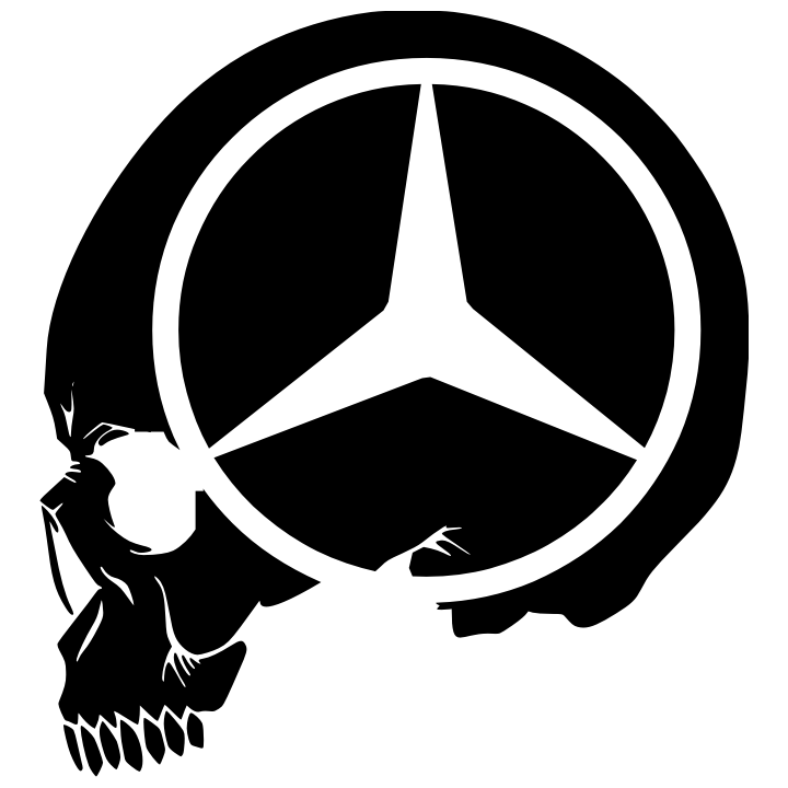 Sticker Mercedes – Crâne