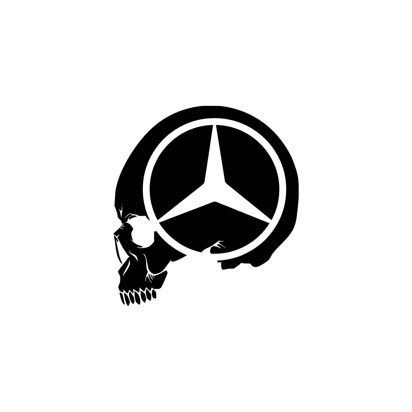 Sticker Mercedes – Crâne