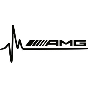 Sticker Mercedes – AMG Electrocardiogramme
