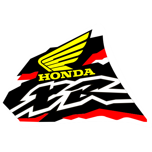 Sticker autocollant Honda XR droite