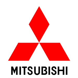 Sticker autocollant Mitsubishi couleur