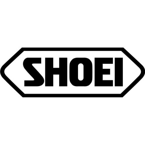 Sticker autocollant Shoei noir